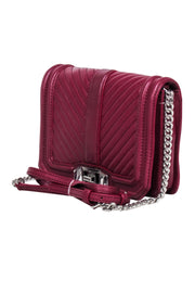 Current Boutique-Rebecca Minkoff - Maroon Quilted Leather Crossbody Bag