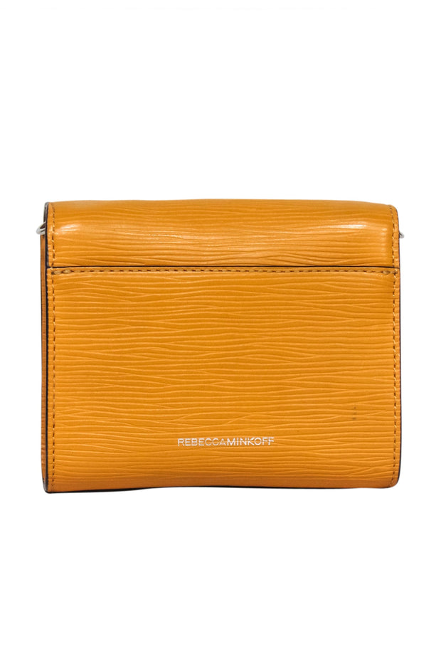 Current Boutique-Rebecca Minkoff - Mustard Yellow Heart Front Crossbody Bag