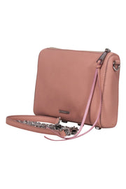 Current Boutique-Rebecca Minkoff - Peach Pink Saffiano Leather Crossbody Bag