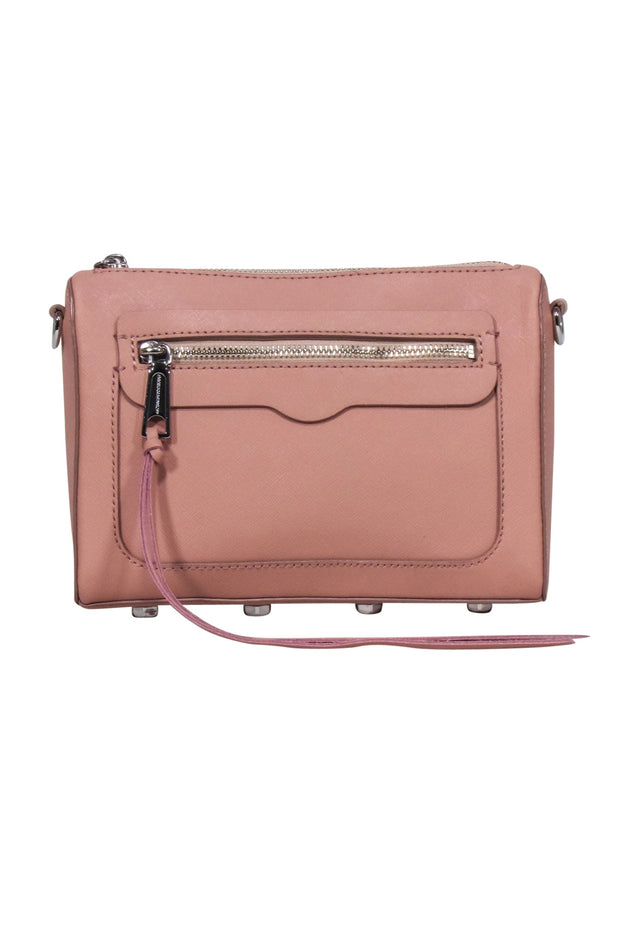 Current Boutique-Rebecca Minkoff - Peach Pink Saffiano Leather Crossbody Bag