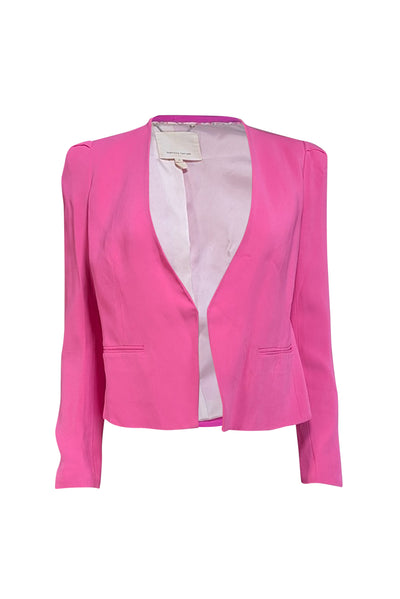 Current Boutique-Rebecca Taylor - Pink Open Front Blazer Sz 4