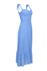 Current Boutique-Reformation - Blue Tie-Shoulder Midi Dress Sz 6