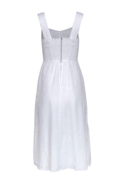 Current Boutique-Reformation - White Linen Sleeveless "Seaside" Dress Sz 4