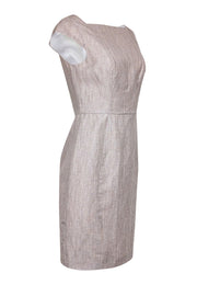 Current Boutique-Reiss - Beige Wool & Linen Blend Cap Sleeve "Virginia" Sheath Dress Sz 6