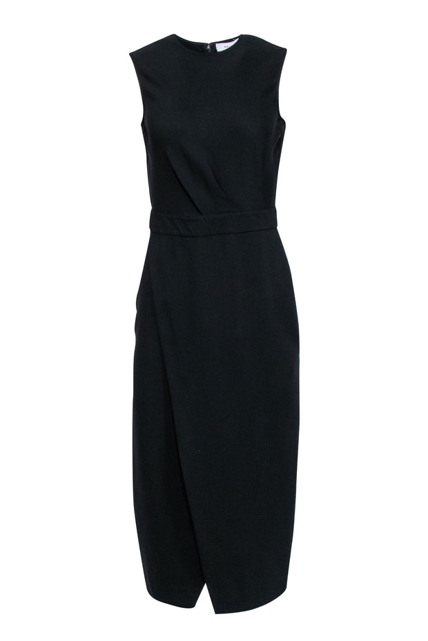 Current Boutique-Reiss - Black Sleeveless Tulip Front Bottom Dress Sz M