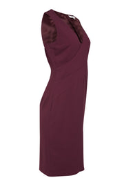 Current Boutique-Reiss - Burgundy Sleeveless Sheath Dress Sz 6