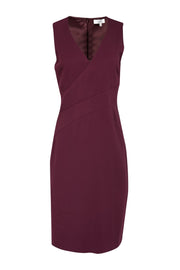 Current Boutique-Reiss - Burgundy Sleeveless Sheath Dress Sz 6