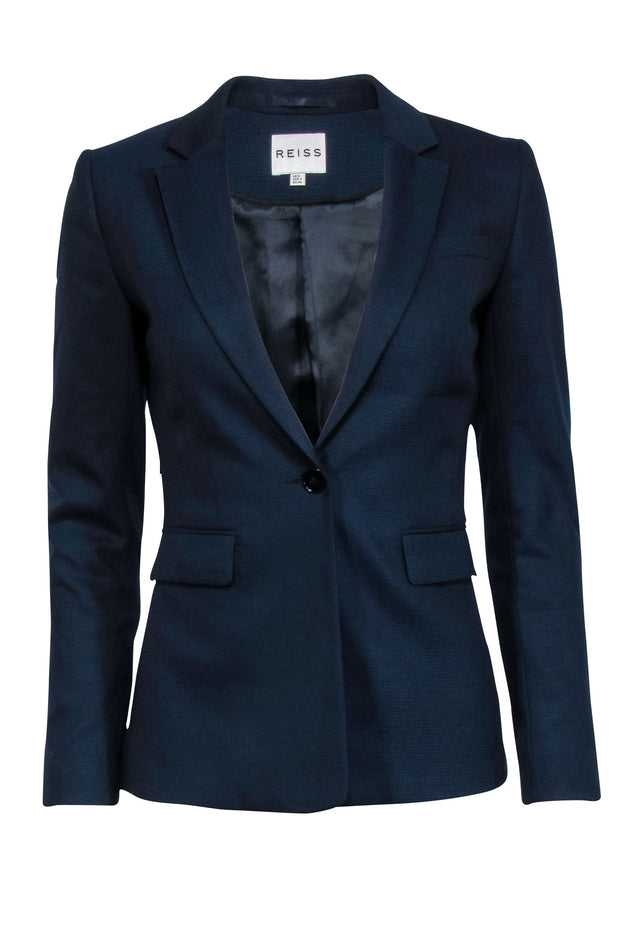 Current Boutique-Reiss - Navy Single Button Tailored Blazer Sz 2