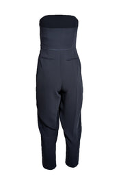 Current Boutique-Reiss - Navy Strapless Jumpsuit Sz 4