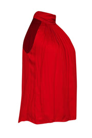 Current Boutique-Reiss - Red Sleeveless High Neck 'Daniella' Top Sz 4