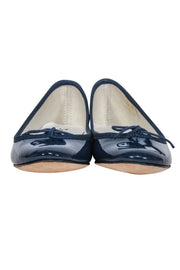 Current Boutique-Repetto - Navy Patent Leather "Cendrillon" Ballet Flats w/ Bow Sz 5.5