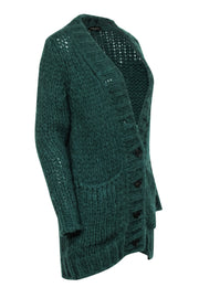 Current Boutique-Roberto Collina - Green Knit Button Front Cardigan Sz S