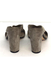 Current Boutique-Roberto Del Carlo - Taupe Suede Slip On Mules Sz 8