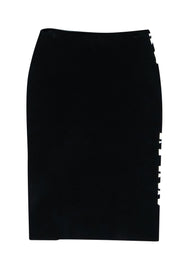 Current Boutique-Roland Mouret - Black & White Print Bandage Skirt Sz M