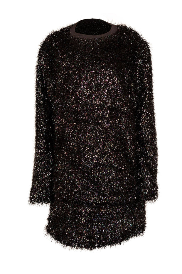 Current Boutique-RtA - Black Sparkle Tinsel "Corina" Dress Sz L