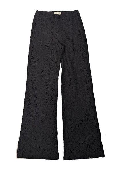 Current Boutique-Sachin & Babi - Black Floral Lace Dress Pants Sz 6