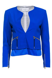 Current Boutique-Sandro - Cobalt Blue Cropped Blazer Sz 6