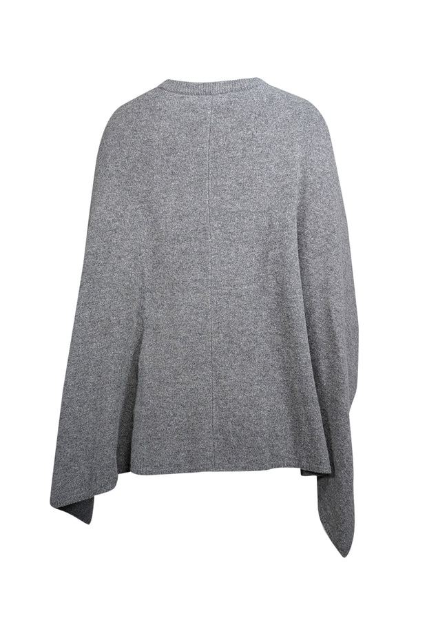 Current Boutique-Sandro - Grey Merino Wool Cape Style Sweater Sz 4