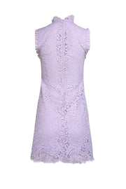 Current Boutique-Sandro - Lilac Lace High Neck Mini Dress Sz 4