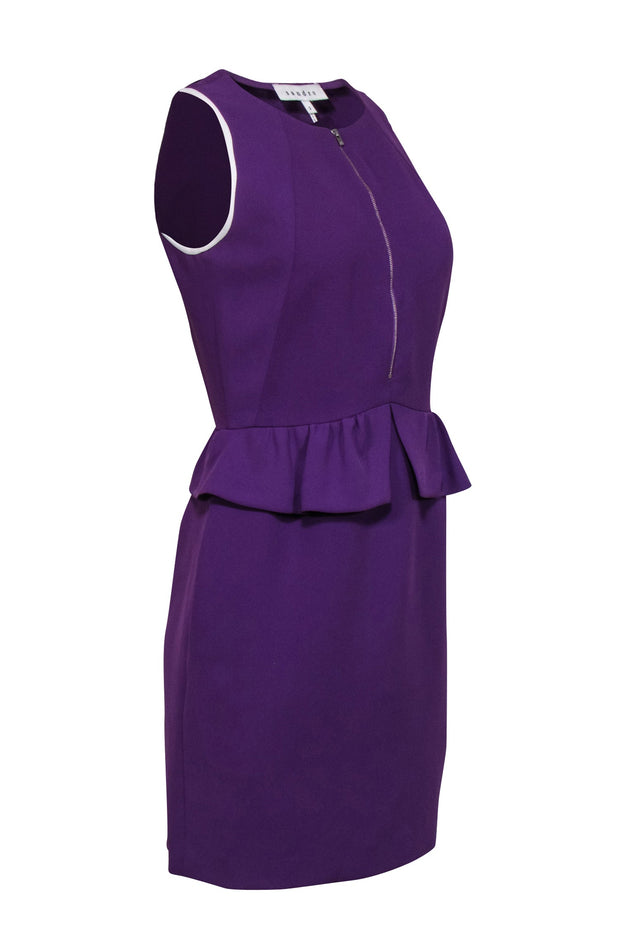 Current Boutique-Sandro - Purple Sleeveless Peplum Dress Sz 6