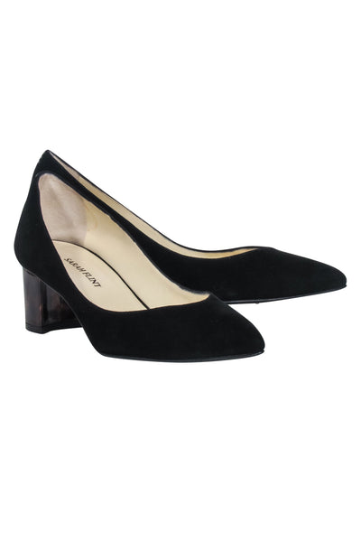 Current Boutique-Sarah Flint - Black Suede Low Pumps Sz 6