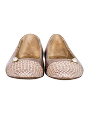 Current Boutique-Sarah Flint - Gold Metallic Flats w/ Tweed Toes Sz 5.5