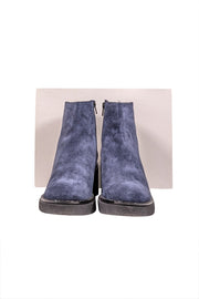 Current Boutique-Sesto Meucci - Navy Suede Short Booties Sz 8