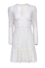 Current Boutique-Shoshanna - Ivory Lace Long Sleeve Dress Sz 4