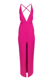 Current Boutique-Solace London - Magenta Pink Cross Back Formal Dress Sz 2