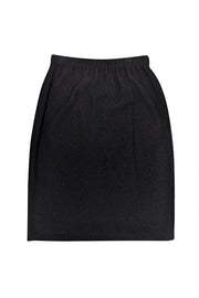 Current Boutique-St. John - Black Knit Fitted Skirt Sz M