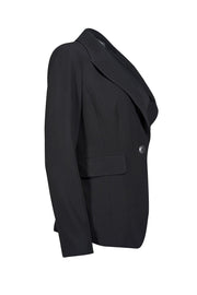 Current Boutique-St. John - Black Single Button Blazer Sz 8