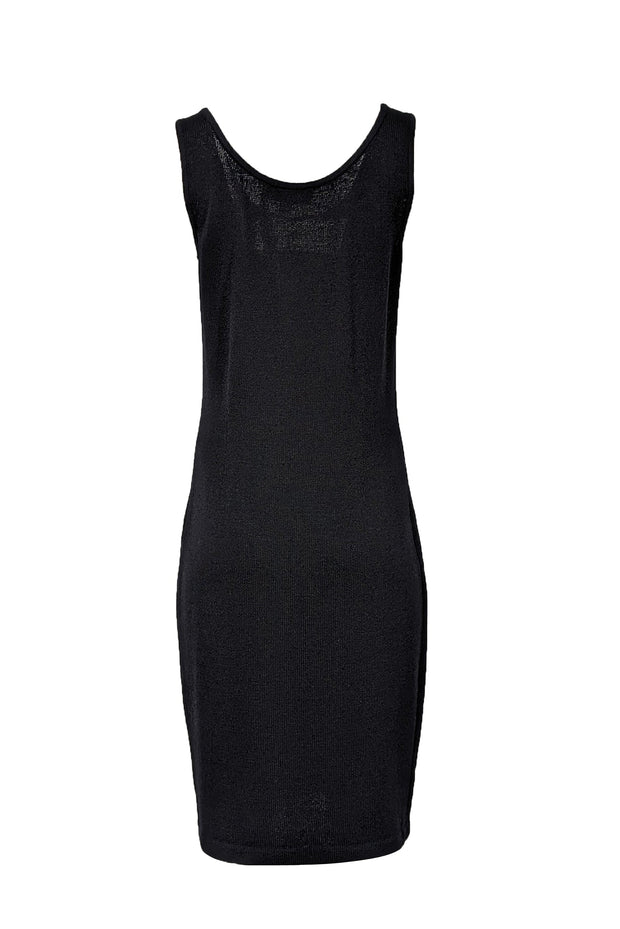 Current Boutique-St. John - Dark Navy Knit Sleeveless Midi Dress Sz 10