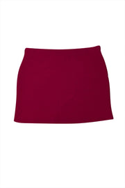 Current Boutique-St. John - Red Knit Mini Skirt Sz 12