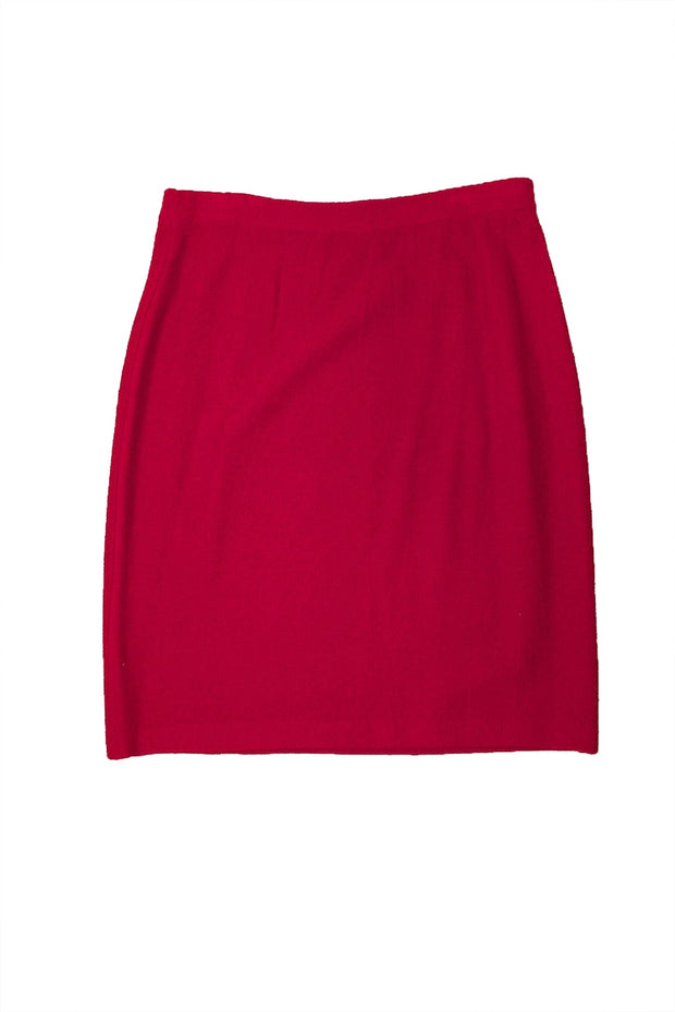 Current Boutique-St. John - Red Knit Skirt Sz 10