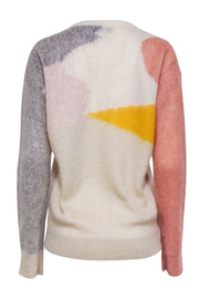 Current Boutique-Stella McCartney - Beige, Pink, & Yellow Mohair Blend Sweater Sz 4