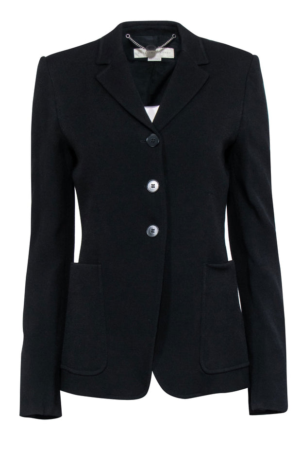 Current Boutique-Stella McCartney - Black Buttoned Blazer Sz 4