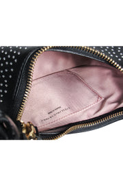 Current Boutique-Stella McCartney - Black "Frayme" Rhinestone Vegan Leather Crossbody Bag