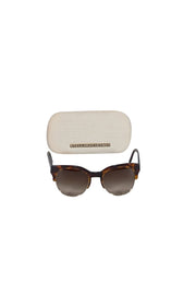 Current Boutique-Stella McCartney - Brown Tortoise Round Sunglasses