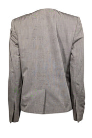 Current Boutique-Stella McCartney - Grey Silk Collarless Blazer Sz 6