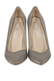 Current Boutique-Stella McCartney - Pewter Grey Jeweled Pumps Sz 6.5