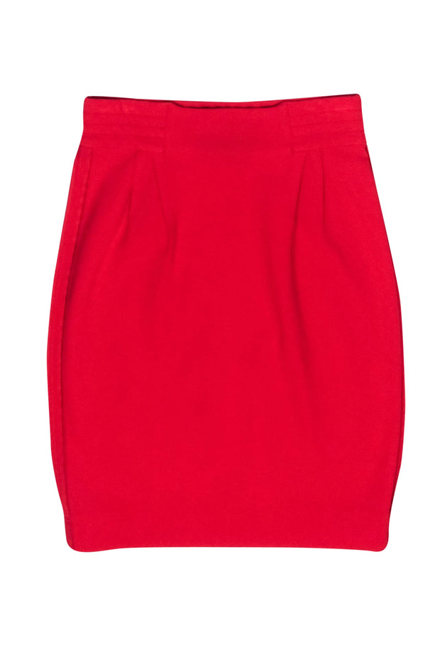 Current Boutique-Stella McCartney - Red Knit Sheath Skirt Sz 6