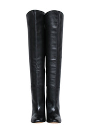 Current Boutique-Stuart Weitzman - Black Leather Tall Boots Sz 5