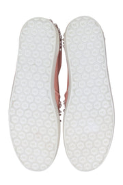 Current Boutique-Stuart Weitzman - Blush Pink Slip On Pearl trim Flats Sz 11.5