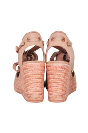 Current Boutique-Stuart Weitzman - Pink "Marguerita" Espadrille Wedges Sz 5.5