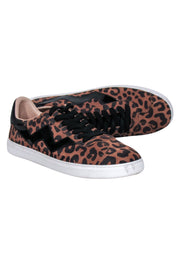 Current Boutique-Stuart Weitzman - Tan & Black Leopard Print Sneakers Sz 9.5