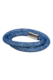 Current Boutique-Swarovski - Blue “Stardust” Double Wrap Bracelet