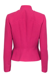 Current Boutique-Tahari - Pink Blazer w/ Padded Shoulders & Princess Seams Sz 4