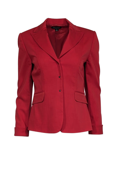 Current Boutique-Tahari - Red w/ Snap Buttons Blazer Sz 4