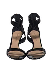 Current Boutique-Tamara Mellon - Black Patent Leather Open Toe Sz 8.5