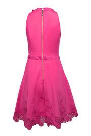 Current Boutique-Ted Baker - Hot Pink w/ Floral Eyelet Trim Detail Sz 6